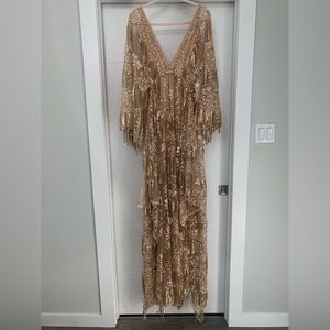 Champagne Lace Sequin Dress